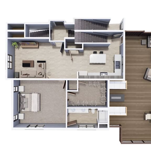 Thumbnail 1 of 2 C & C Residences | Lower Level 3 Bedroom