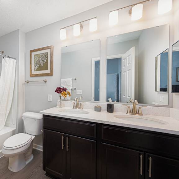 bathroom with sink toilet and shower