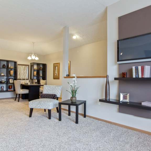 living room at albany commons