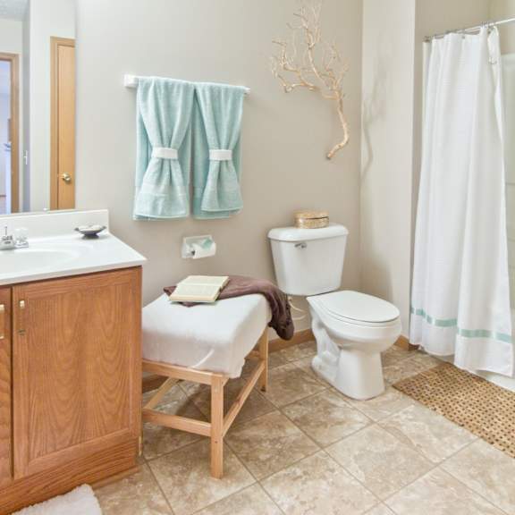 bathroom at albany commons