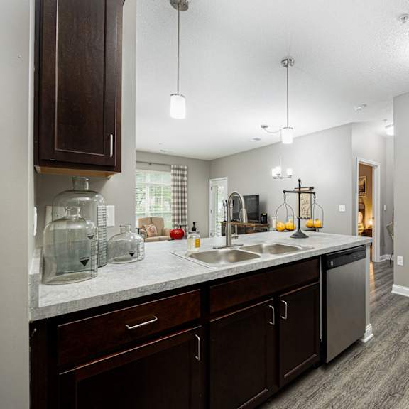 our apartments offer a modern kitchen with stainless steel appliances