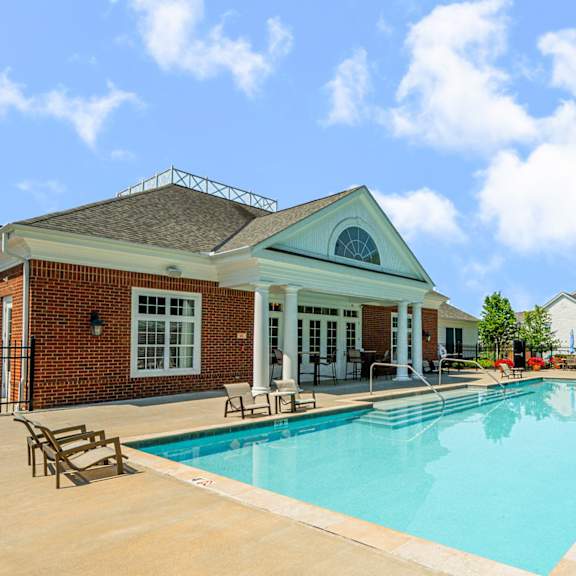 the swimming pool at our apartments