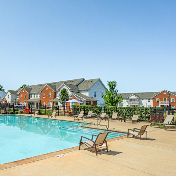the swimming pool at our apartments