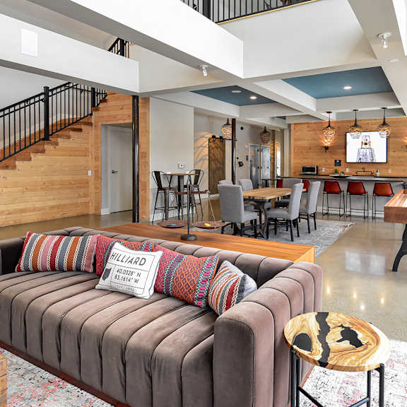 clubhouse at landmark lofts apartments in hilliard ohio