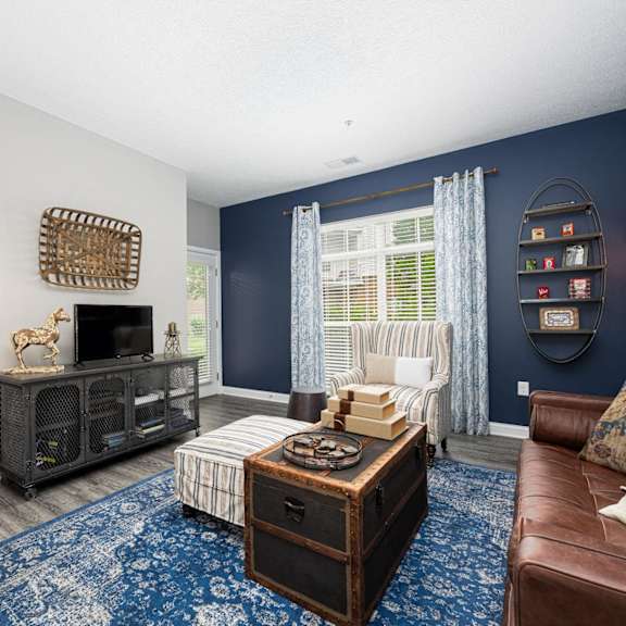 living room at landmark lofts