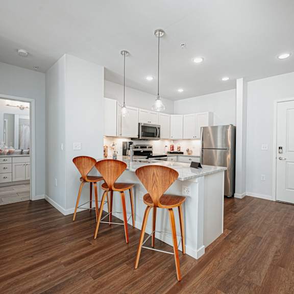 kitchen at the pointe at polaris