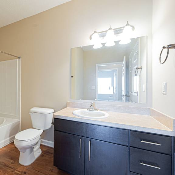 a bathroom with a sink toilet and a shower