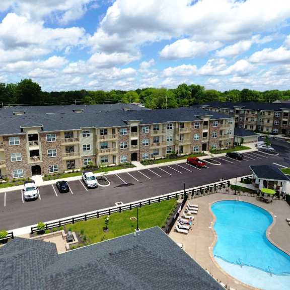 aerial image of albany corners