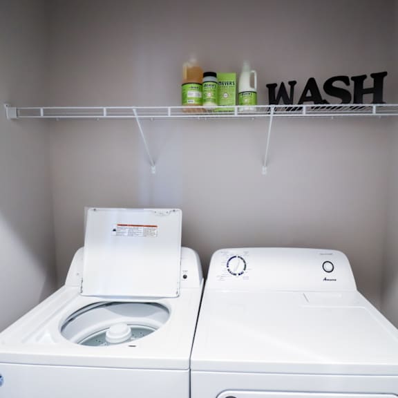 washer and dryer