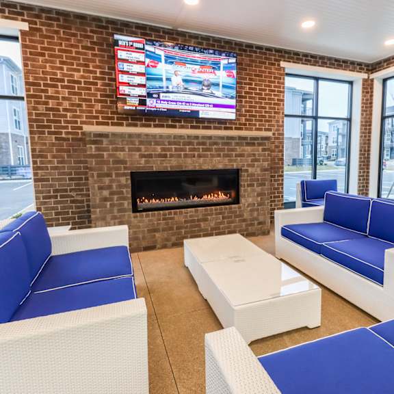 community fireplace