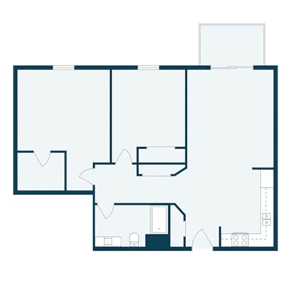 Thumbnail 2 of 2 Stonebridge Apartments in Fargo, ND | Two Bedroom Floor Plan 21H