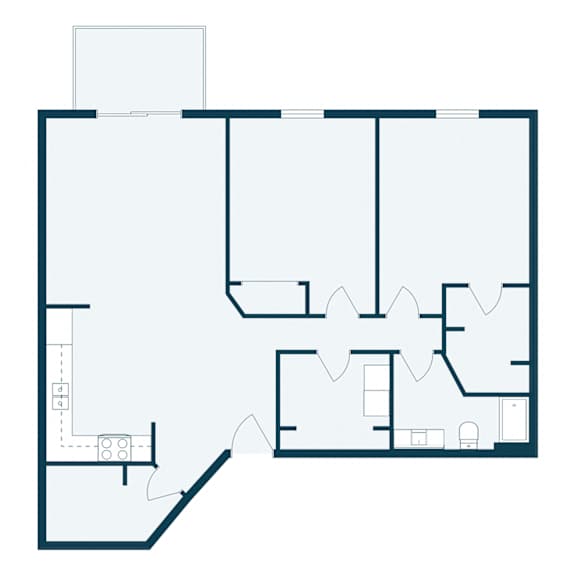 Thumbnail 2 of 2 Stonebridge Apartments in Fargo, ND | Two Bedroom Floor Plan 21I