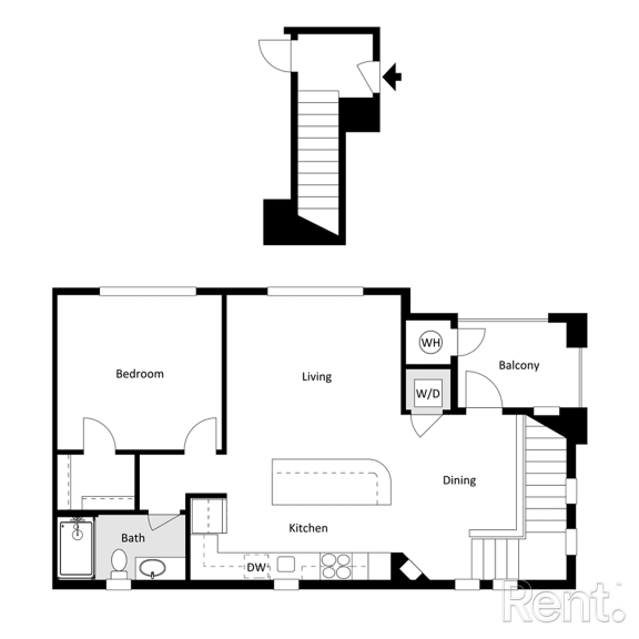 Thumbnail 3 of 8 Floor Plan A3 at Westbury Apartments, Rancho Cucamonga, 91739