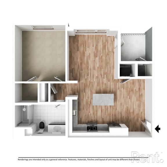 Thumbnail 2 of 8 FP A1 no furniture at Westbury Apartments, Rancho Cucamonga, 91739