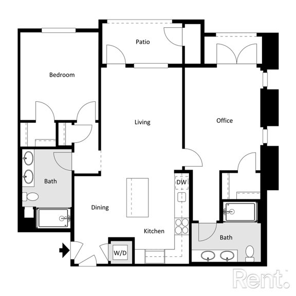 Thumbnail 3 of 8 Plan B2C at Westbury Apartments, Rancho Cucamonga