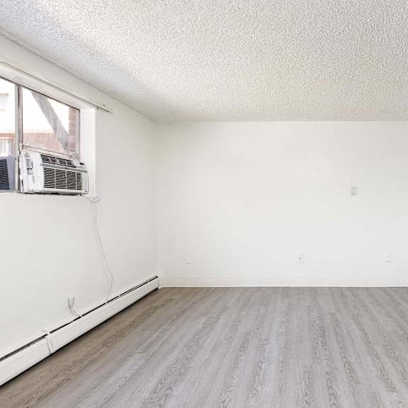 vacant model living room area