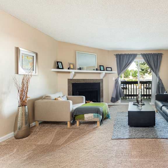 3d floor plan image of a one-bedroom one-bathroom apartment in aurora colorado