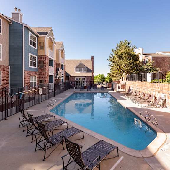 the swimming pool at the preserve at polo towers apartments sc