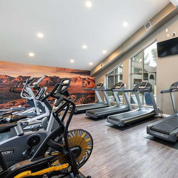 a picture of the fitness center