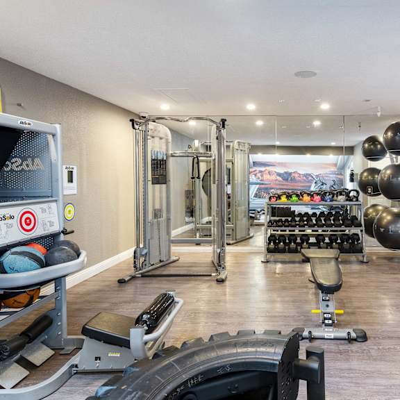 a picture of the fitness center