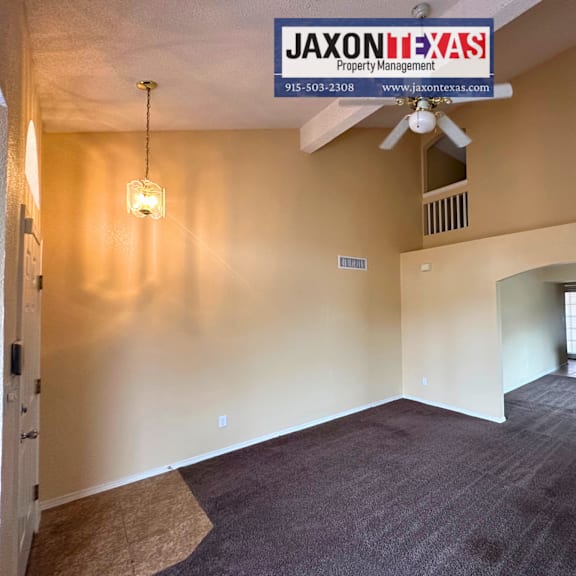 living room, fully carpeted