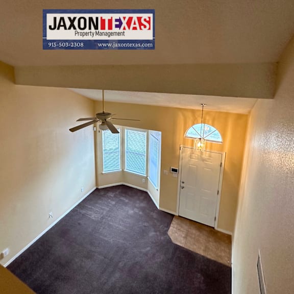 view of living room from upstairs