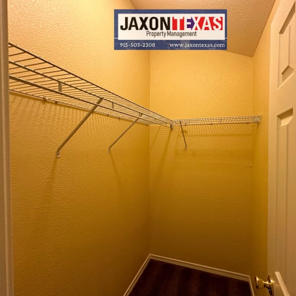 spacious closet