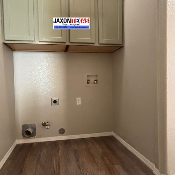 convenient laundry area