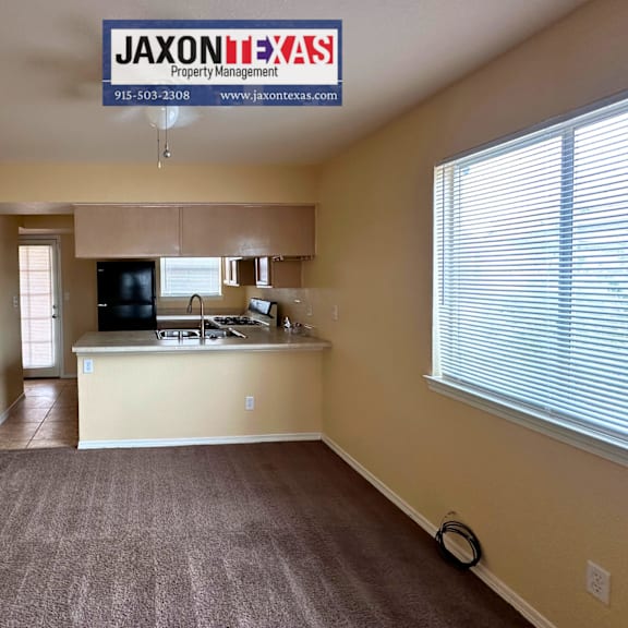 fully carpeted dinning room