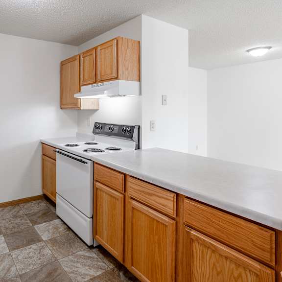 kitchen at hillcrest apartments, st cloud