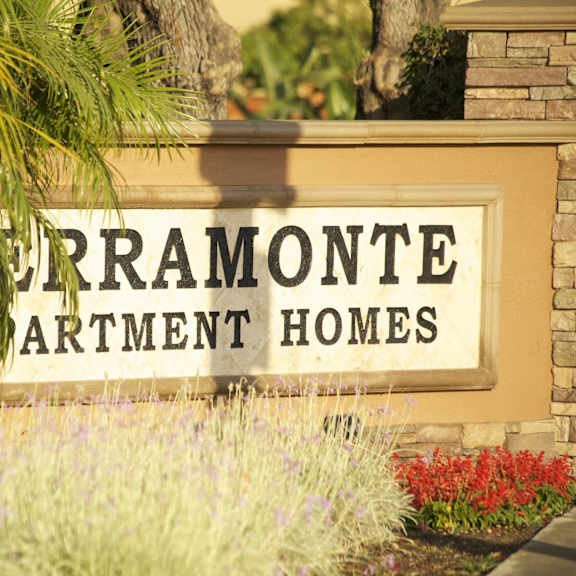 terramonte sign in exterior at terramonte apartment homes, pomona, ca, 91767