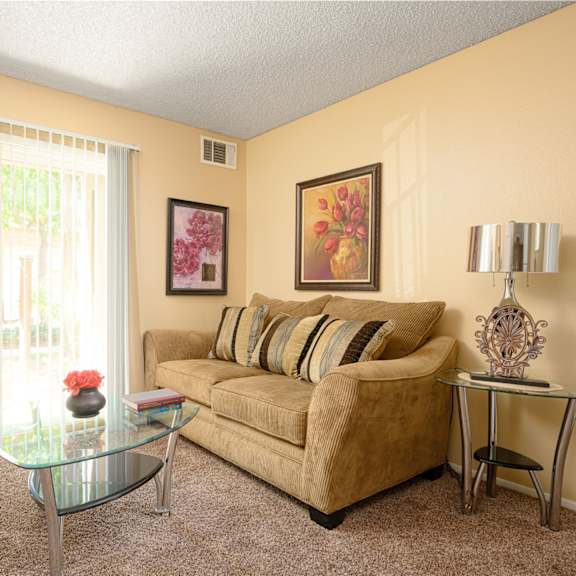 living room, the beautiful alexandria suites at oak terrace senior apts, hemet, ca 92543