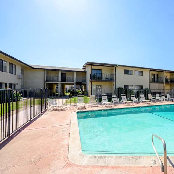 our apartments in a city have a swimming pool at park columbia apts, hemet, ca