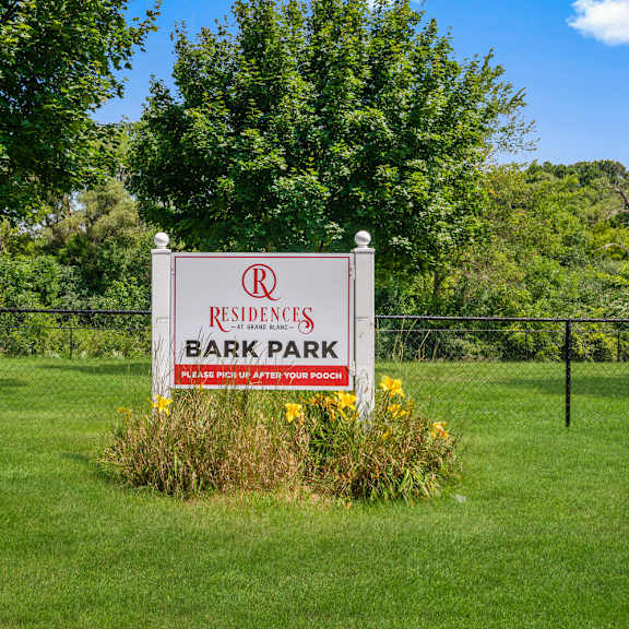 bark park at residences at grand blanc apartments - grand blanc, mi, grand blanc twp, michigan