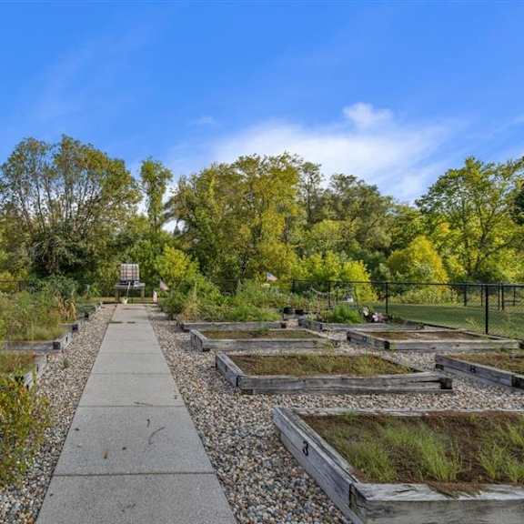 walking path at residences at grand blanc apartments - grand blanc, mi, grand blanc twp, michigan