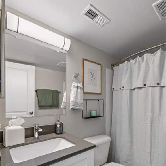 bathroom at residences at grand blanc apartments - grand blanc, mi, michigan