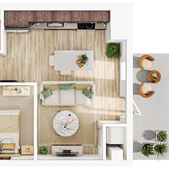 Thumbnail 1 of 2 1 bed 1 bath B at The Mera, Minnesota