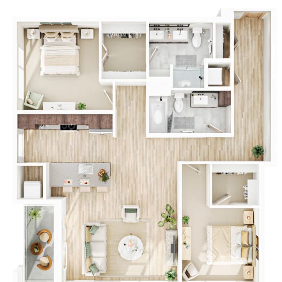 Thumbnail 1 of 2 2 bed 2 bath E at The Mera, St Louis Park, MN 55426