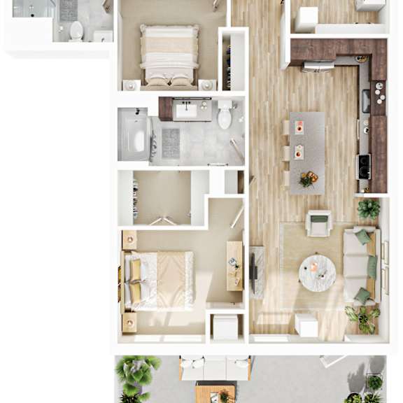 Thumbnail 1 of 2 2 bed 2 bath at The Mera, St Louis Park, MN