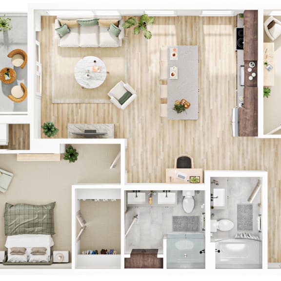Thumbnail 1 of 2 2 bed 2 bath C at The Mera, St Louis Park