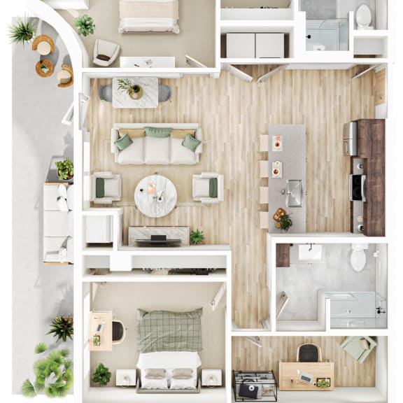 Thumbnail 1 of 3 2 bed 2 bath I at The Mera, St Louis Park