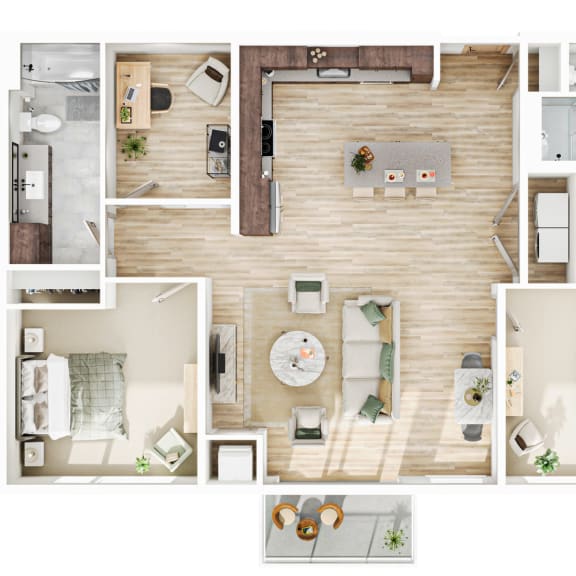 Thumbnail 1 of 10 2 bed plus den 2 bath CC3 at The Mera, Minnesota 55426