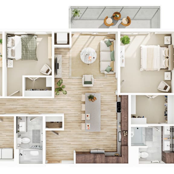 Thumbnail 1 of 2 3 bed 2 bath C at The Mera, St Louis Park, Minnesota