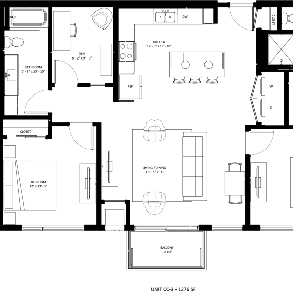 Thumbnail 2 of 10 2 bed plus den 2 bath CC3 at The Mera, Minnesota 55426