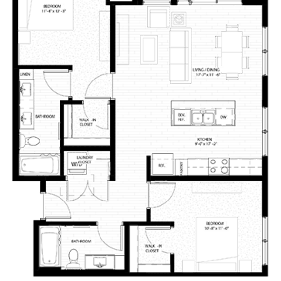 Thumbnail 1 of 2 2 bed 2 bath B at Nuvelo at Parkside, Minnesota