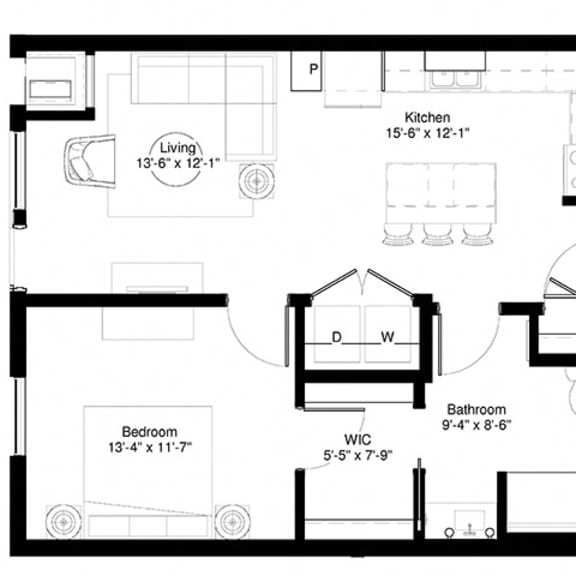 Thumbnail 2 of 3 1 bed 1 bath Central Park West, St. Louis Park