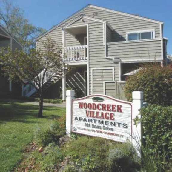 woodcreek village exterior building and sign