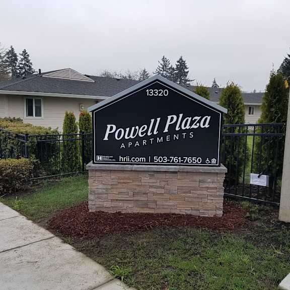 powell plaza sign