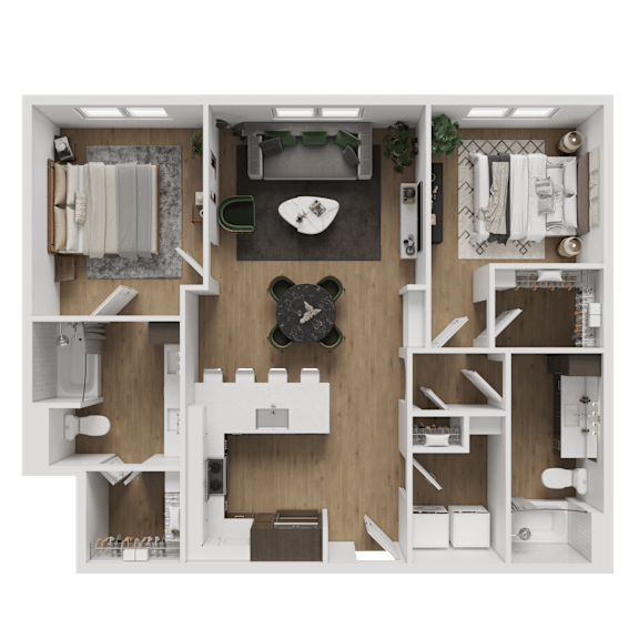 Thumbnail 1 of 37 2 bed 2 bath U at ThreeTwenty at the Vybe Apartments, Kyle