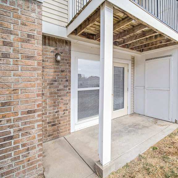 Thumbnail 5 of 10 private patio with enclosed storage at Black Sand Apartment Homes in Lincoln, NE